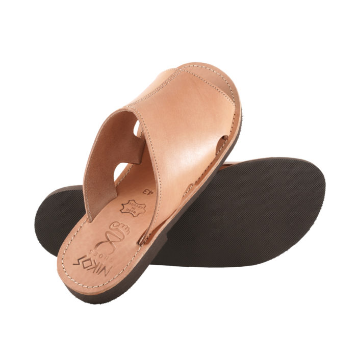 Sandals Handmade Leather Men's Slides Ares (15) 3