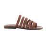 Sandals Strappy Slides Brown Black Alkistis (123) 5