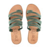Sandals Green Strappy Slides Ariadne (183) 8