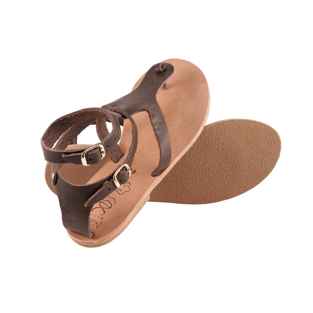 Ancient-Greek-Sandals-Women-Persephone-130 Σανδάλια Γυναικεία Αρχαιοελληνικά Δερμάτινα Περσεφόνη (130) 3