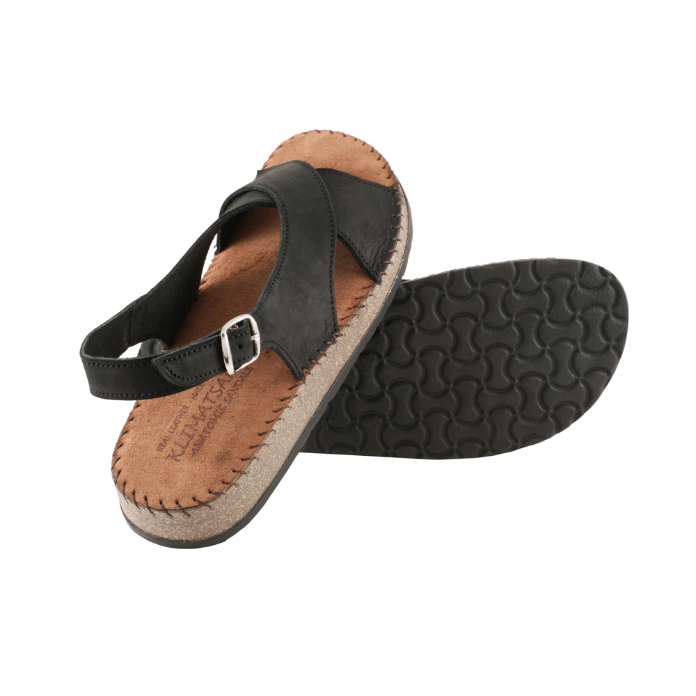 Black-Anatomic-Women-Shoes-Back-Strap-Beatrice-2027 Ανατομικά Γυναικεία Παπούτσια Μαύρα Κλειστά Βεατρίκη (2027) 3