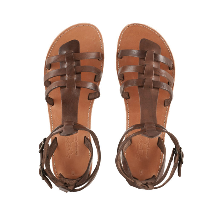 Sandals Gladiator Brown Ancient Greek Antiope (149) 4