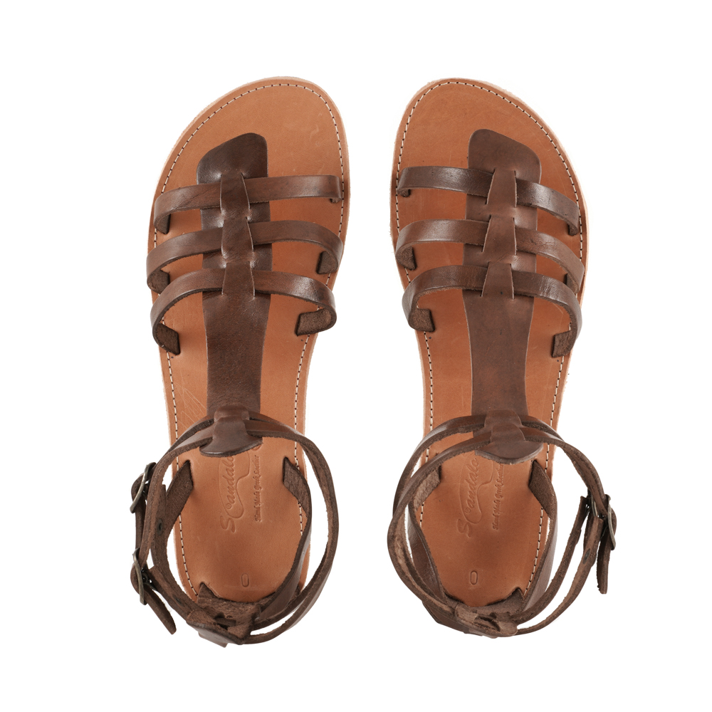 Brown-Ancient-Greek-Sandals-Gladiator-Antiope-149 Σανδάλια Καφέ Μονομάχου Αρχαιοελληνικά Αντιόπη (149) 4