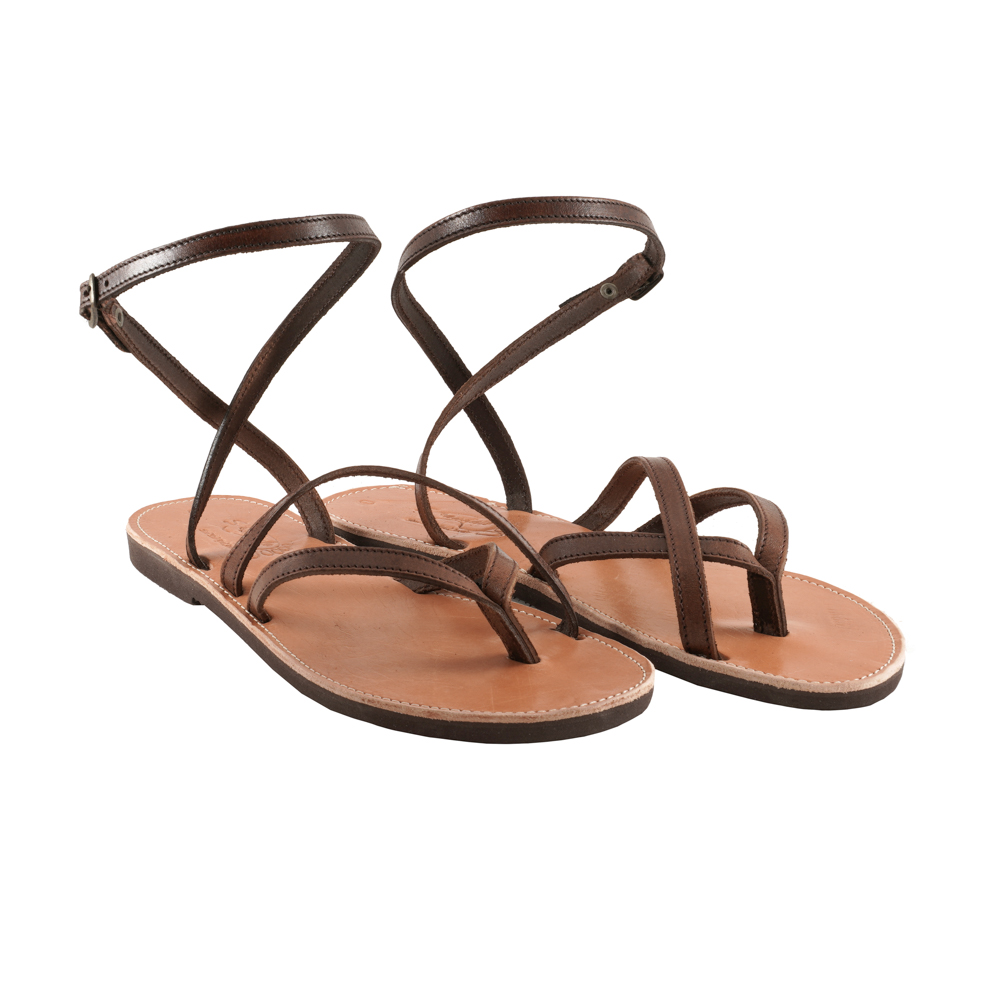 Brown-Sandals-for-Women-Ancient-Greek-Daphne-108 Σανδάλια Καφέ Γυναικεία Αρχαιοελληνικά Δάφνη (108) 2