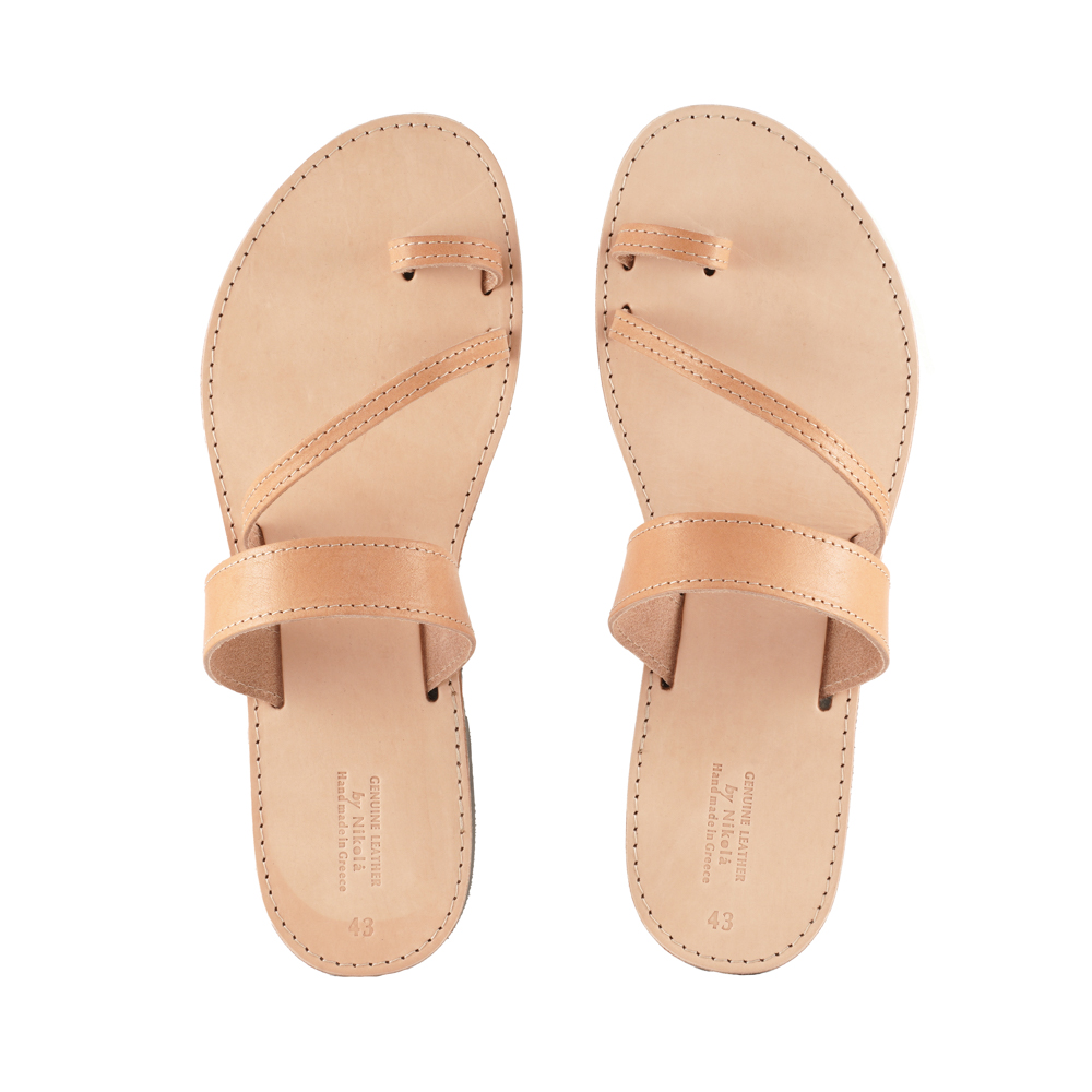 Economic-Men-Sandals-Handmade-Leather-Hector-113M Ανδρικά Σανδάλια Οικονομικά Χειροποίητα Έκτορας (113M) 4