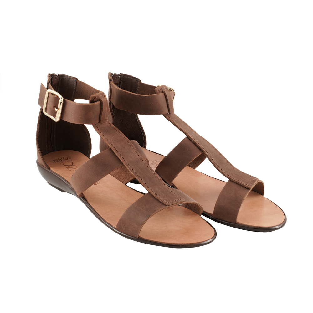 Elegant-Low-Heels-Office-Sandals-Brown-Erato-408 Elegant Office Sandals Low Heels Erato (408) 1