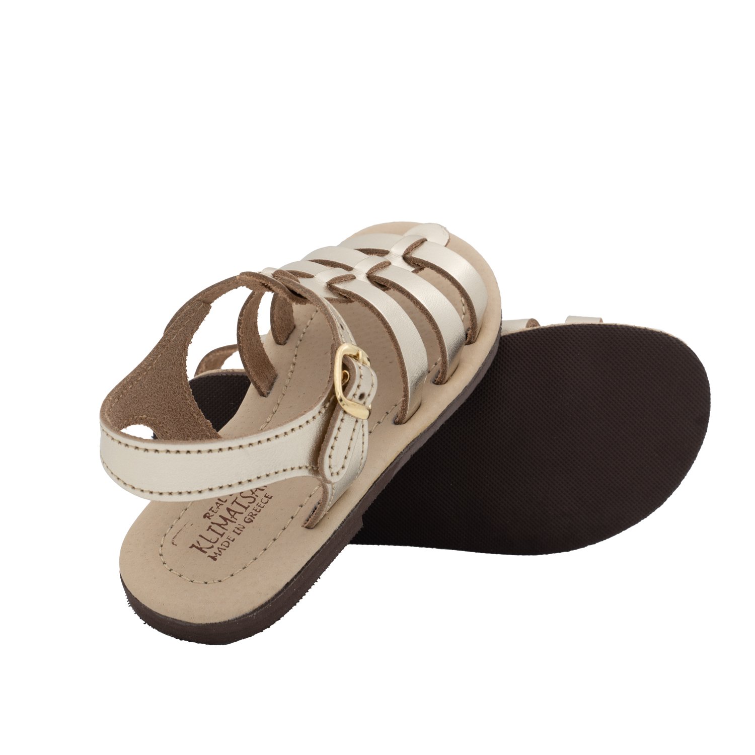 Gladiator-Branded-Sandals-for-Girls-Gold-Andromeda-Junior-7-G Σανδάλια Μονομάχου για κορίτσια Επώνυμα Μικρή Ανδρομέδα (7-G) 3