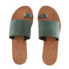 Sandals Leather Green Slides Minthi (153) 8