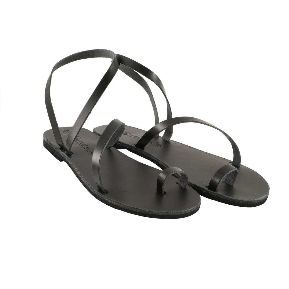 Large Size - Ankle Strap Sandals with Loop Fidaki (124) 1