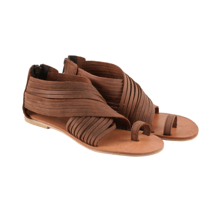 Sandals Ancient Greek Modern Leather Melpomene (273) 2