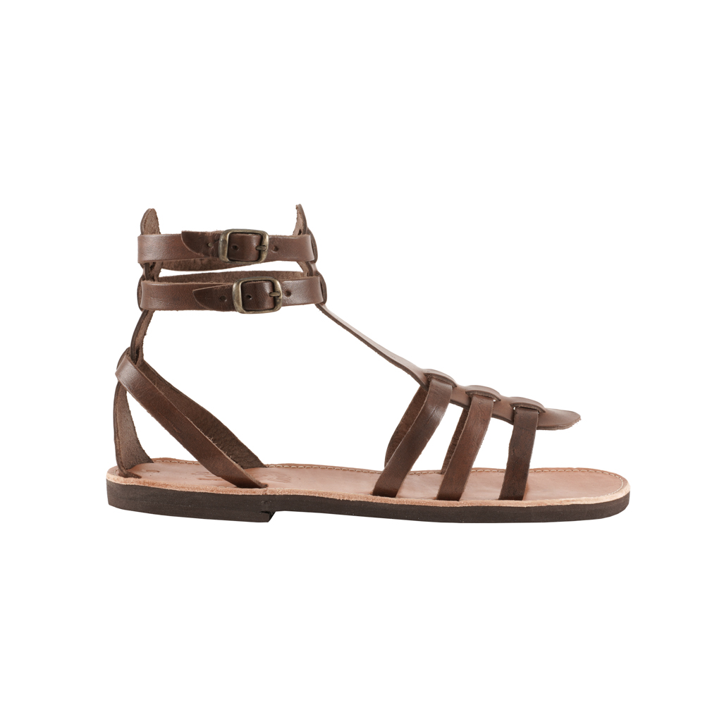 Sandals-Gladiator-Brown-Ancient-Greek-Antiope-149 Σανδάλια Καφέ Μονομάχου Αρχαιοελληνικά Αντιόπη (149) 1