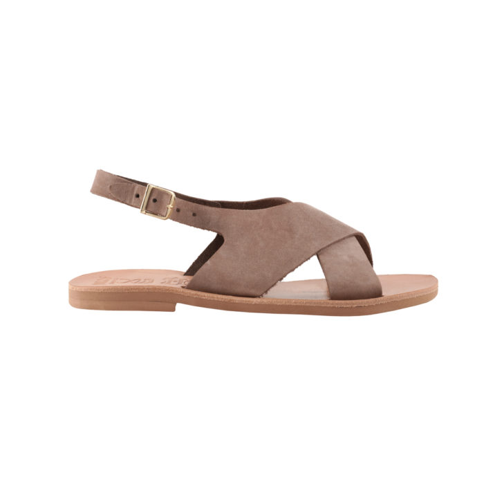 Sandals Leather Criss Cross Soft Ersi (195) 1