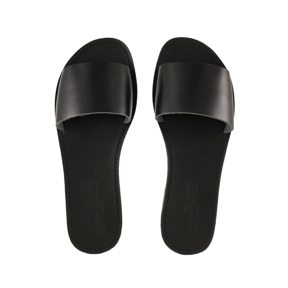 Sandals-Modern-Slides-Black-Leda-719 Σανδάλια Slides Μαύρα Μοντέρνα Λήδα (719) 4