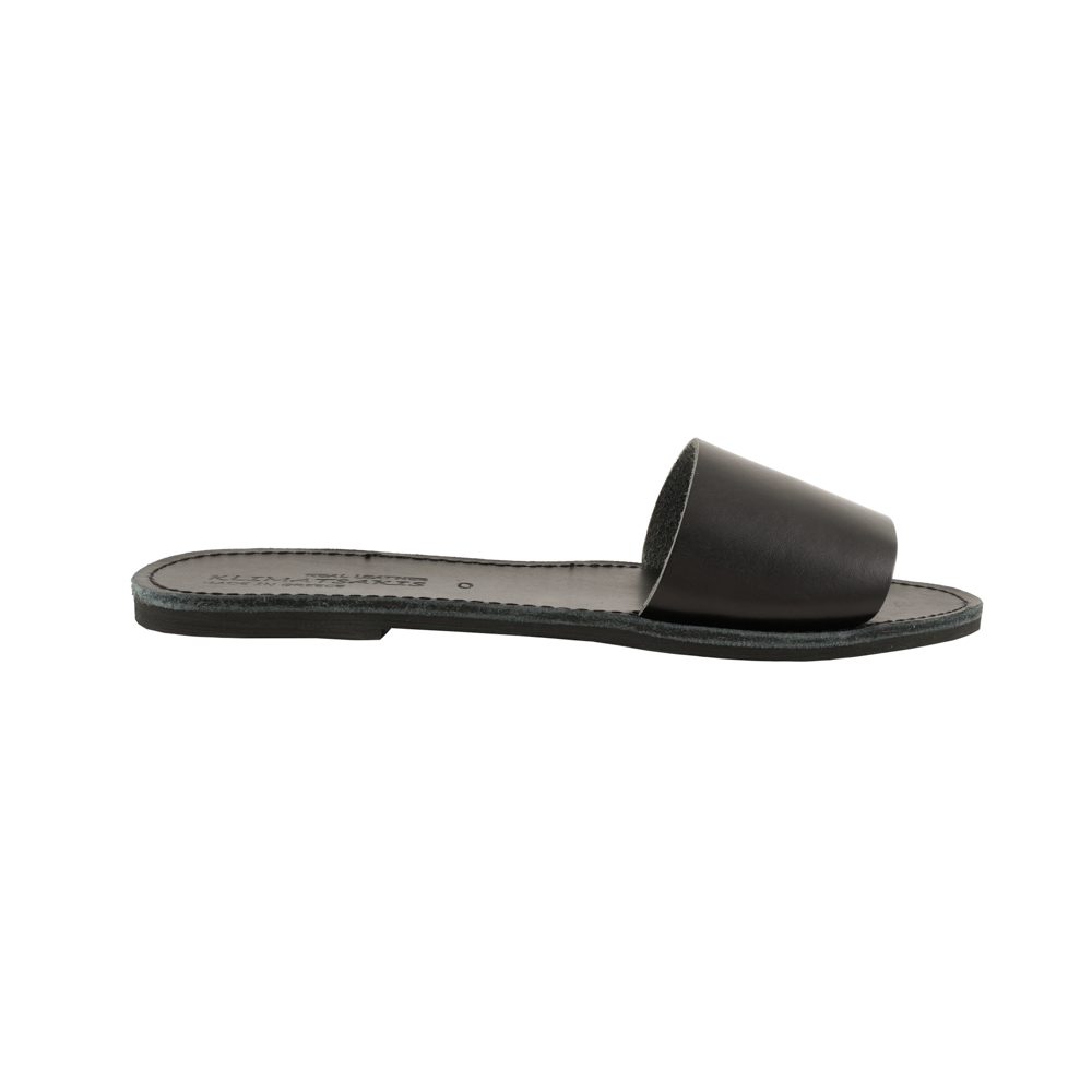 Sandals-Slides-Black-Modern-Leda-719 Σανδάλια Slides Μαύρα Μοντέρνα Λήδα (719) 1
