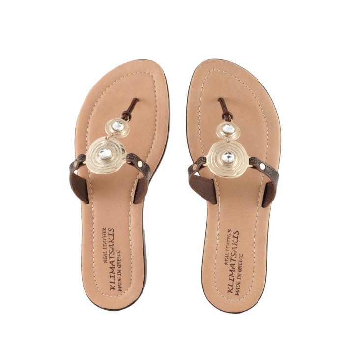 Soft Sandals with Metal and Stones Halki (39) 4