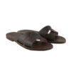 Sandals embossed in dark brown Alia (214) 6