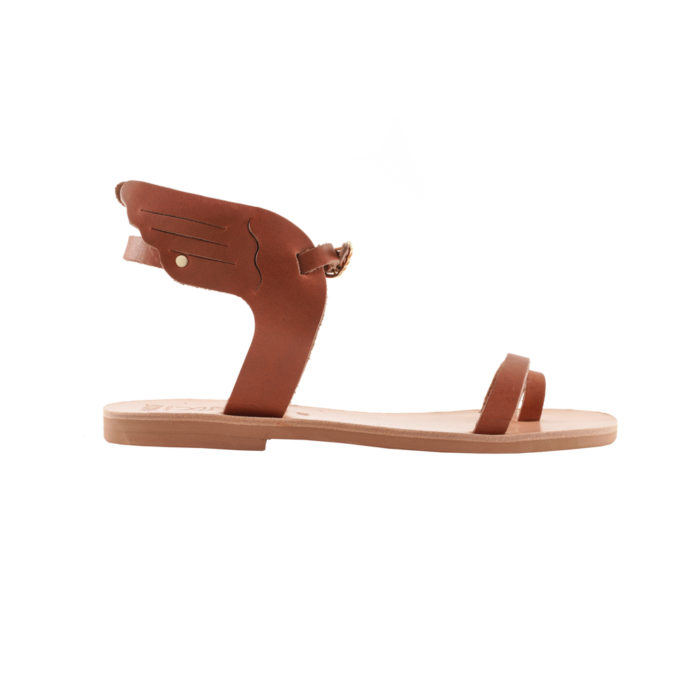 Sandals Pecan Brown with Wings Hermes (165A) 1