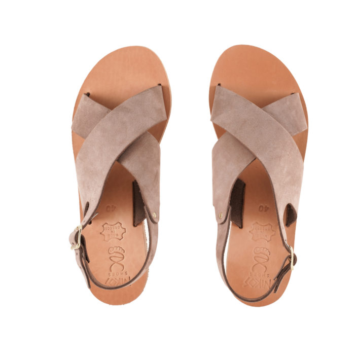 Sandals Leather Criss Cross Soft Ersi (195) 4