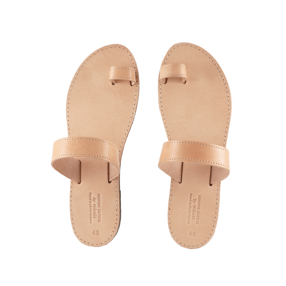 Unisex-Leather-Sandals-Cheap-Natural-Phoebe-103 Σανδάλια Φθηνά Unisex Δερμάτινα Φοίβη (103) 4