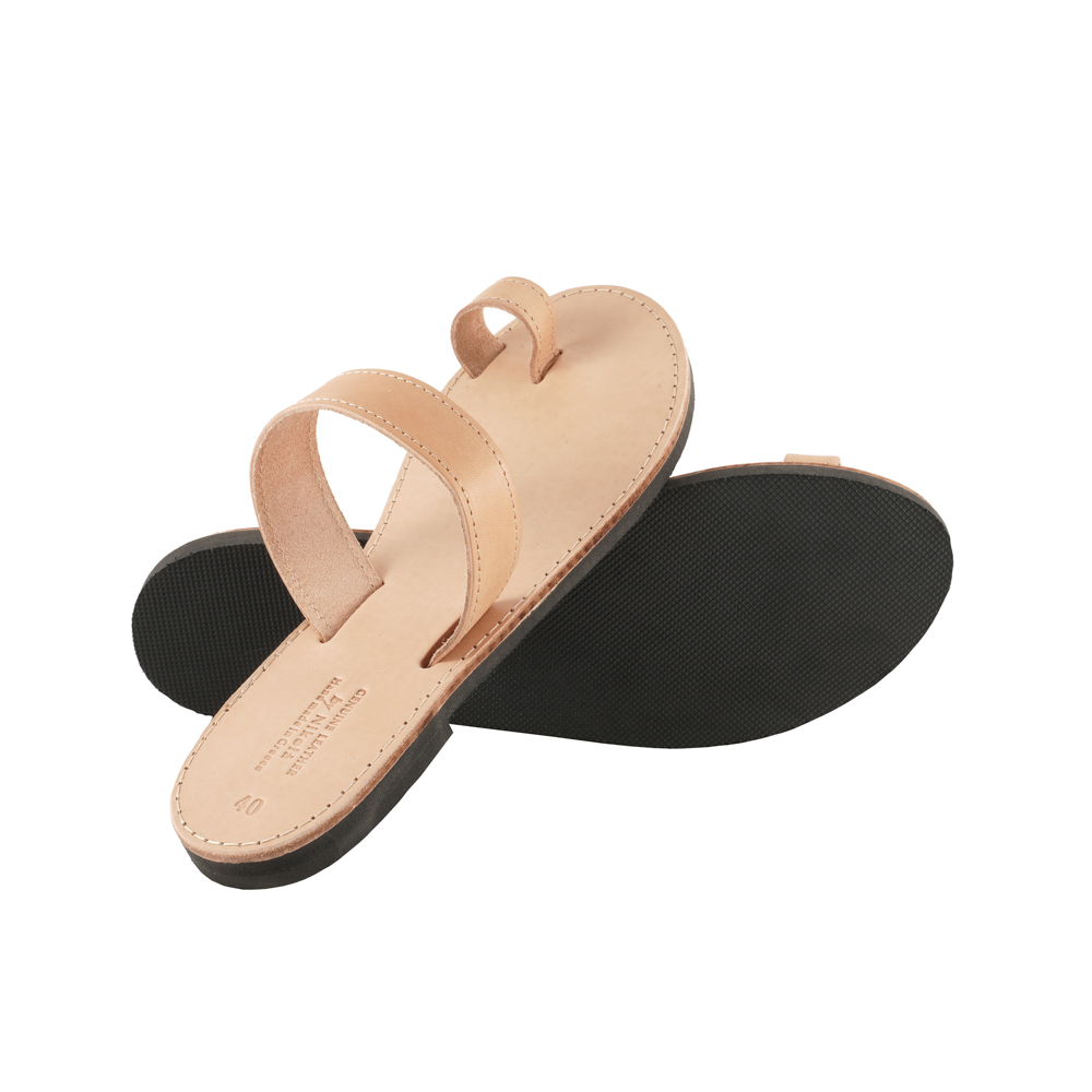 Unisex-Sandals-Cheap-Leather-Natural-Phoebe-103 Σανδάλια Φθηνά Unisex Δερμάτινα Φοίβη (103) 3