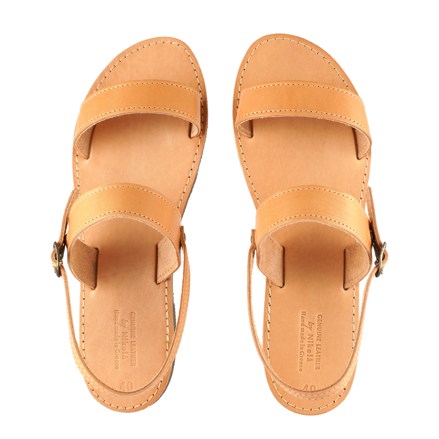 Handmade-Leather-Sandals-Classic-Greek-Natural-Argo-124 Δερμάτινα Σανδάλια Κλασικά Ελληνικά Χειροποίητα Αργώ (124) 4