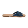 Blue Sandals with Knitted Pattern Urania (831) 5