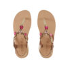 SALES - Gold Sandals with Fuchsia Stones Spetses (825) 8