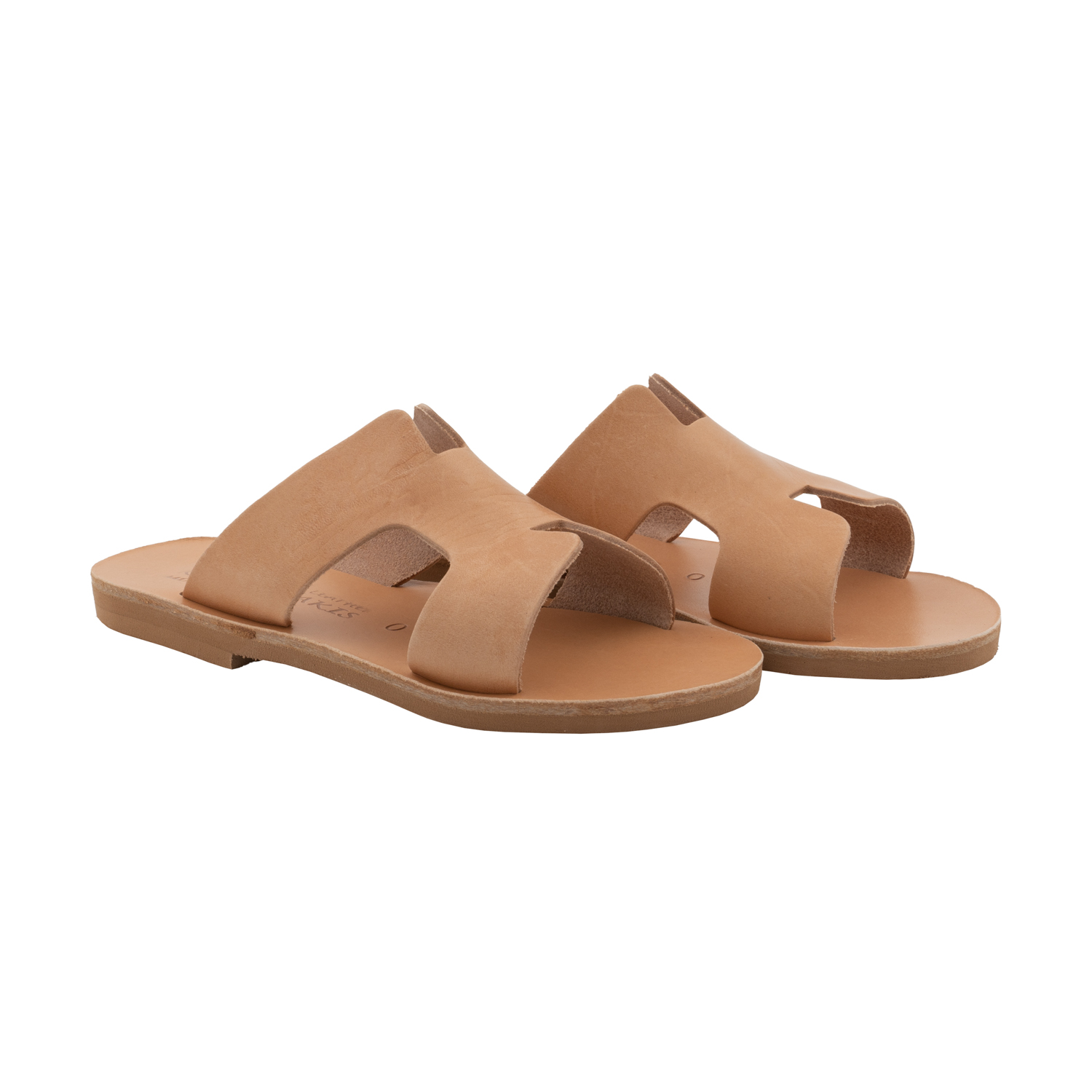 Kids-Sandals-Leather-Slides-Natural-Hera-Jr-37 Σανδάλια Παιδικά Δερμάτινα Slides Μικρή Ήρα (37) 2