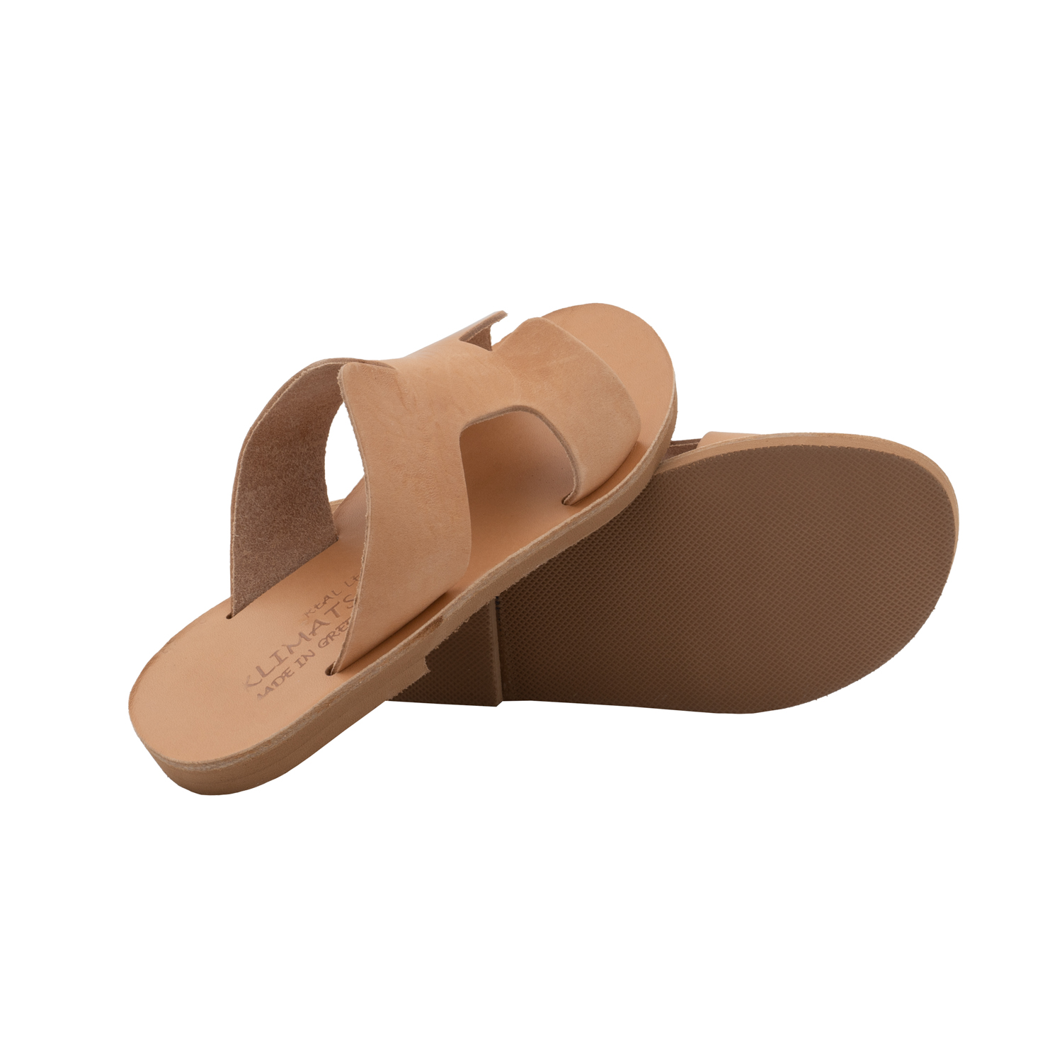 Sandals-Leather-Kids-Slides-Natural-Hera-Jr-37 Σανδάλια Παιδικά Δερμάτινα Slides Μικρή Ήρα (37) 3