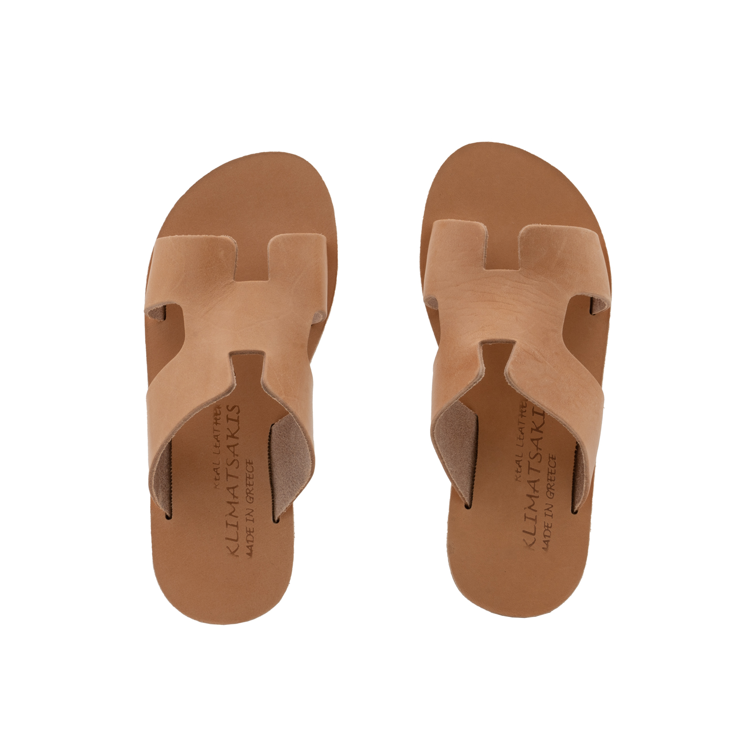 Sandals-Leather-Slides-Kids-Natural-Hera-Jr-37 Σανδάλια Παιδικά Δερμάτινα Slides Μικρή Ήρα (37) 4