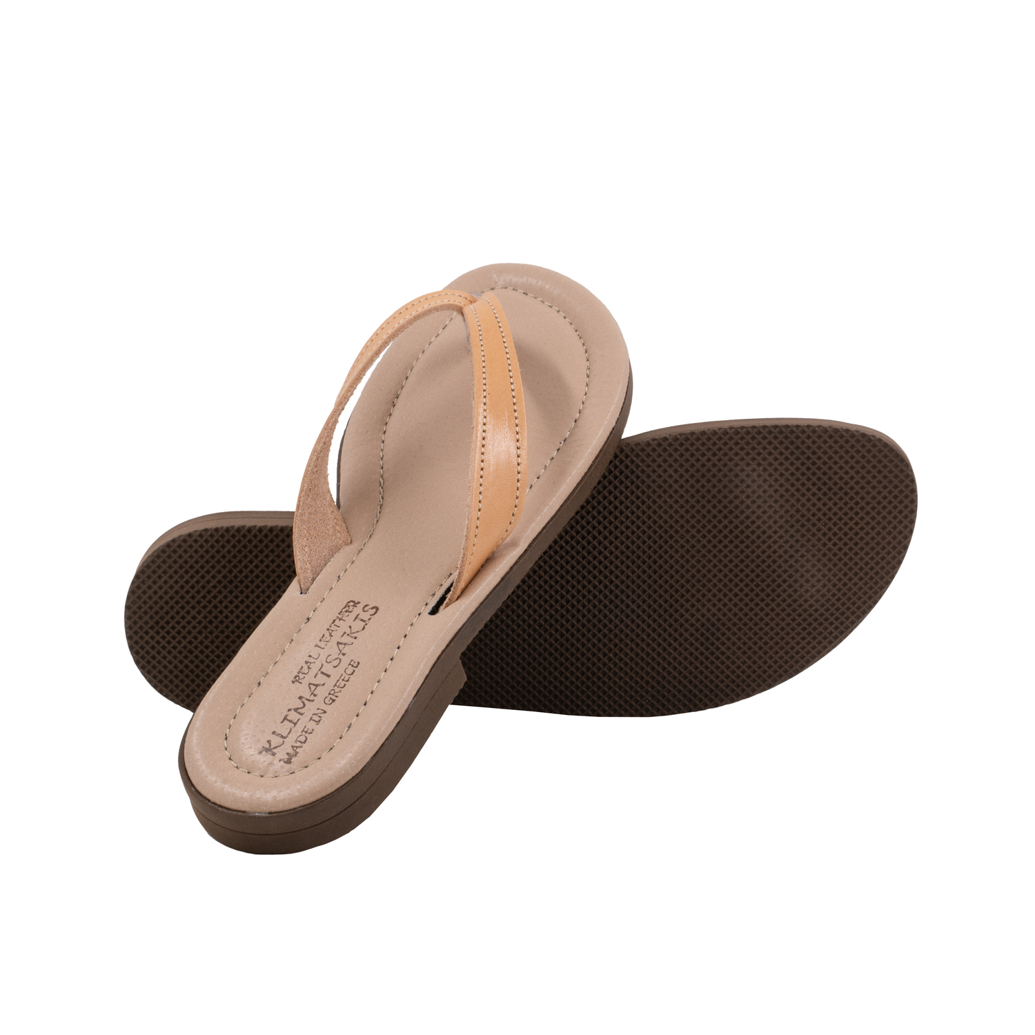 Leather-Sandals-Soft-Flip-flops-Io-2027 Δερμάτινες Μαλακές Σαγιονάρες - Σανδάλια Ιώ (2027) 3